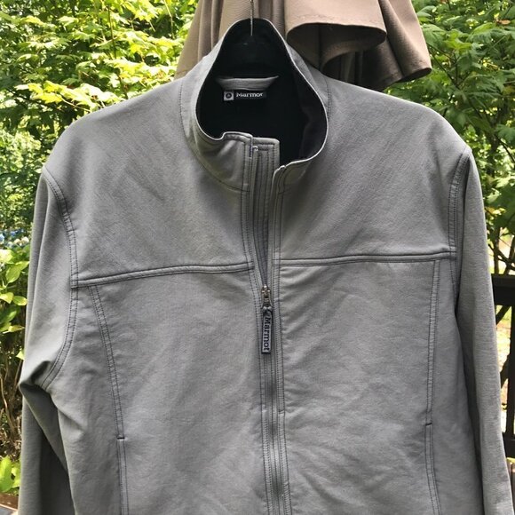 Marmot Gray Softshell Jacket Size M - Picture 1 of 7